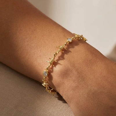 The Barb Wire Bezel Bracelet